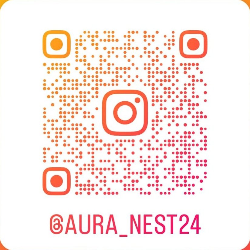 Scan the QR code to follow @aura_nest24 on Instagram