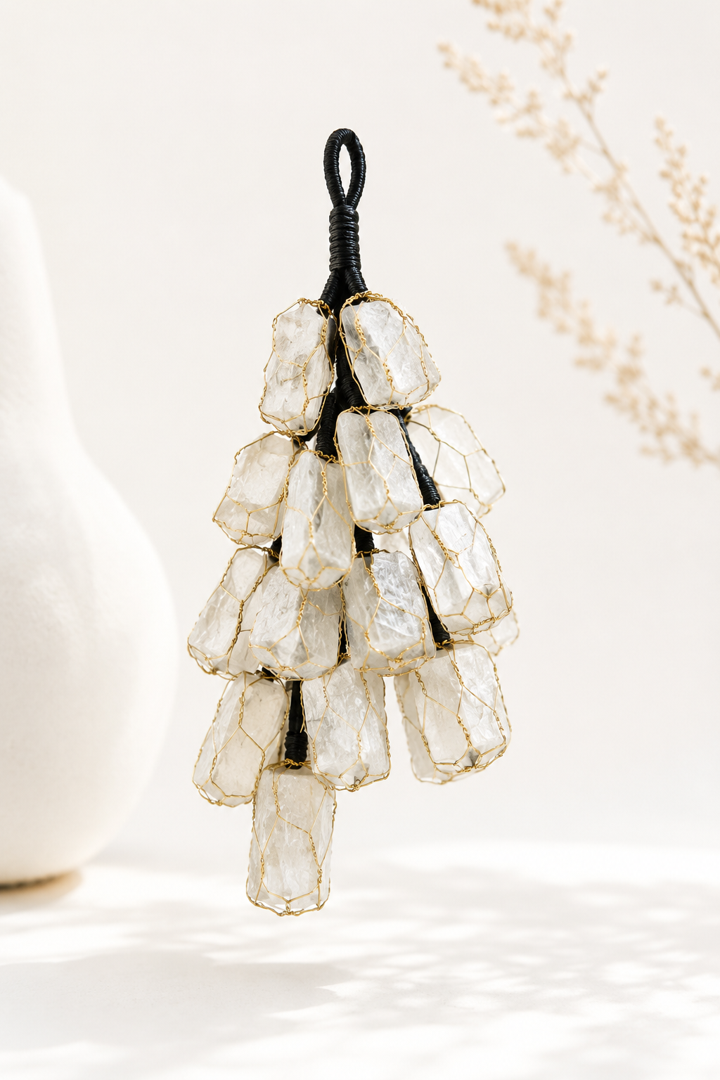 Selenite Bunch Hanging