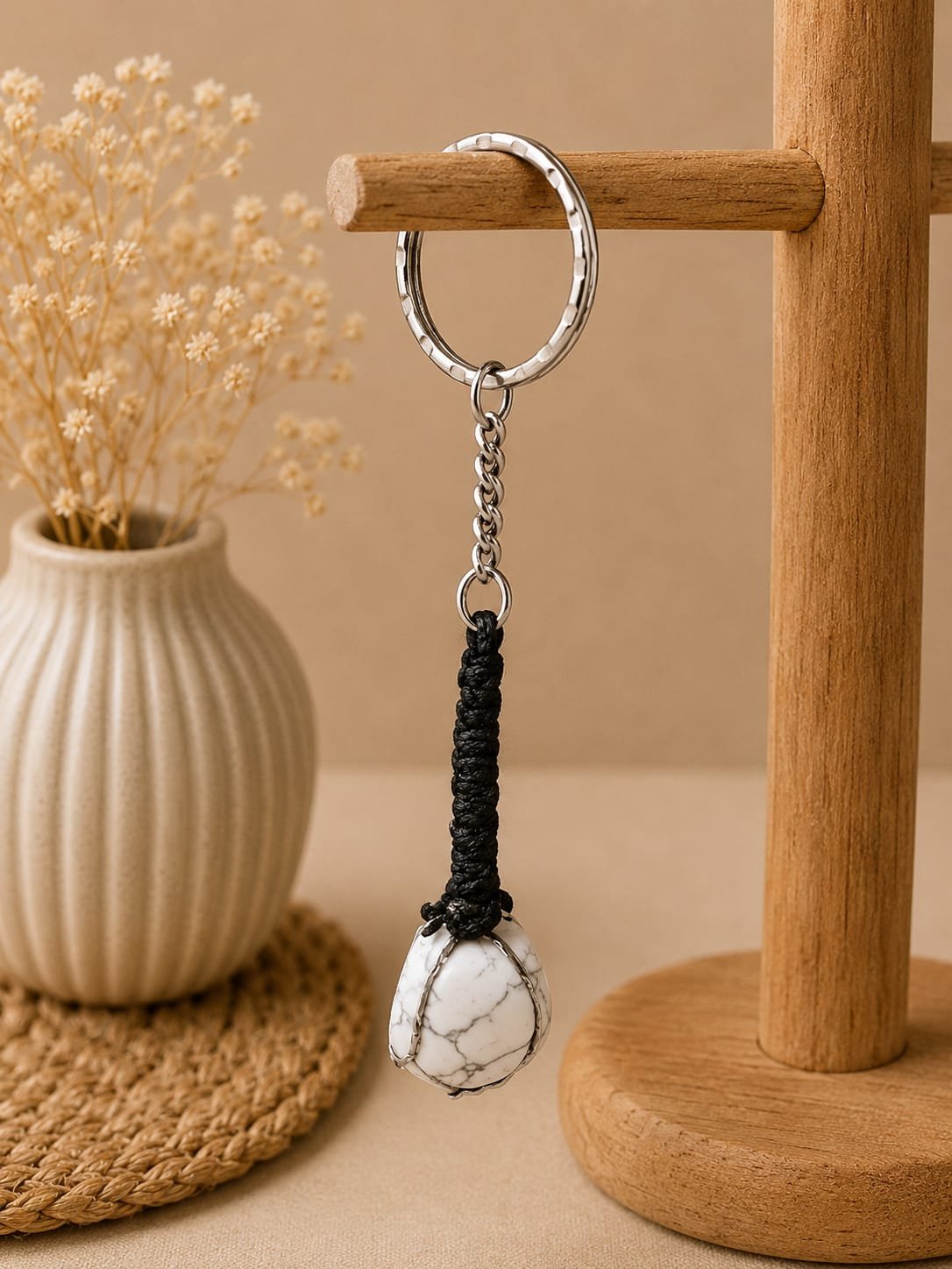 Moonstone Keychain