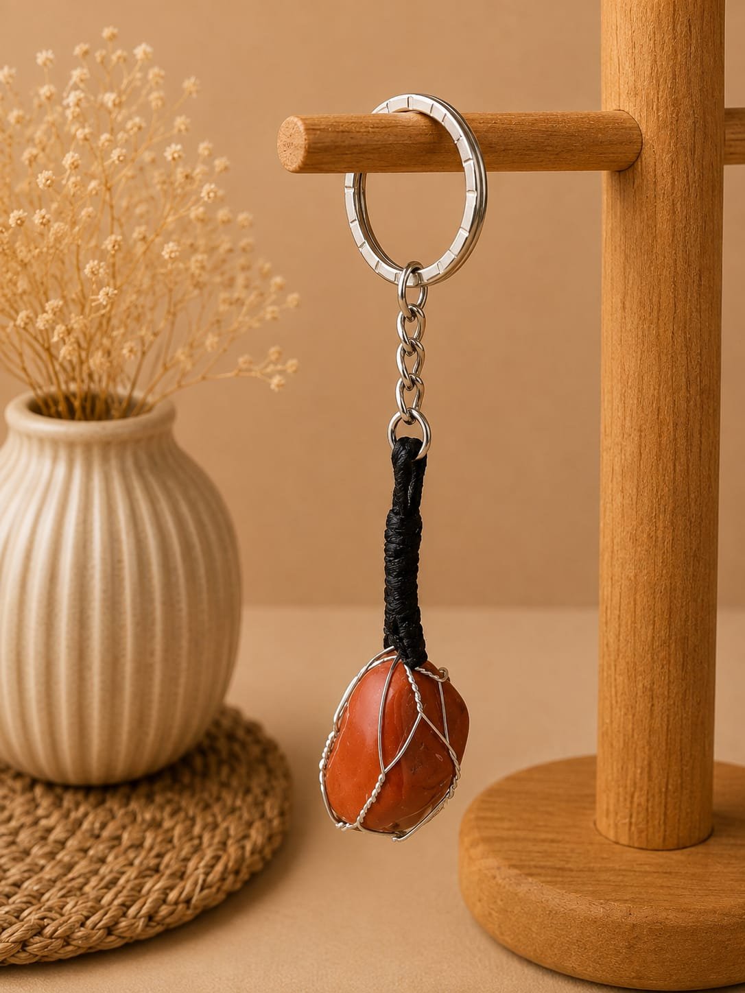Red Jasper Keychain